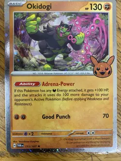 111/167 Okidogi : Rare Holo Card : Trick or Trade 2024 : Pokemon TCG - Image 1