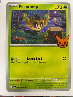 012/167 Phantump : Common Card : Trick or Trade 2024 : Pokemon TCG - Image 1
