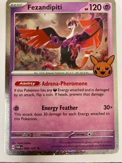 096/167 Fezandipiti : Rare Holo Card : Trick or Trade 2024 : Pokemon TCG - Image 1