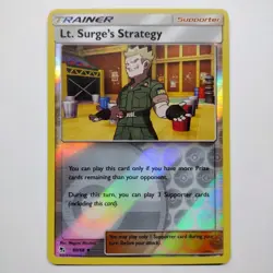 Hidden Fates - Lt. Surge's Strategy 60/68 Reverse Holo Trainer Pokemon Card MINT - Image 1