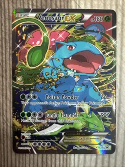 Venusaur EX - XY123 - Full Art Promo Black Star Rare - Pokemon Card - HP/DMG - Image 1