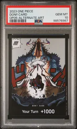 2023 One Piece Awakening of the New Era OP05 DON!! Card Alternate Art PSA 10 GEM - Image 1