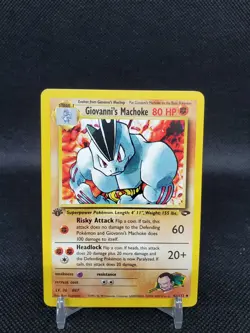 Giovanni’s Machoke 42/132 Gym Challenge 1st Edition WOTC NM Pokemon Card - Image 1