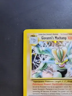 Pokemon Card - Giovanni’s Machamp Gym Challenge 6/132 Holo Rare NM / LP - Image 2