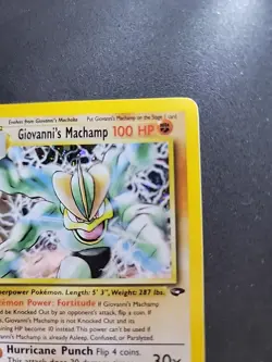 Pokemon Card - Giovanni’s Machamp Gym Challenge 6/132 Holo Rare NM / LP - Image 3