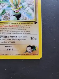 Pokemon Card - Giovanni’s Machamp Gym Challenge 6/132 Holo Rare NM / LP - Image 4