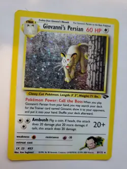 Giovanni's Persian Gym Holo Pokemon Card Base WOTC NM - Image 1