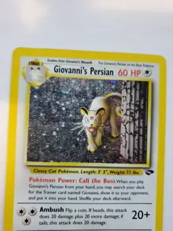 Giovanni's Persian Gym Holo Pokemon Card Base WOTC NM - Image 4
