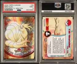 Ninetails #38 - 2000 Topps Chrome SPECTRA Foil POKEMON CARD - PSA 9 MINT - Image 1