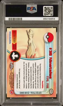 Ninetails #38 - 2000 Topps Chrome SPECTRA Foil POKEMON CARD - PSA 9 MINT - Image 3