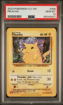 Pikachu Clc En Psa10 Eng🇬🇧 Classic Collection Pokemon Card Set Base Artwork - Image 1