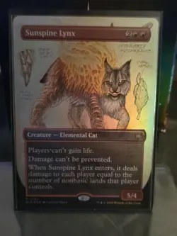 Sunspine Lynx (Borderless) Bloomburrow Foil - Image 1