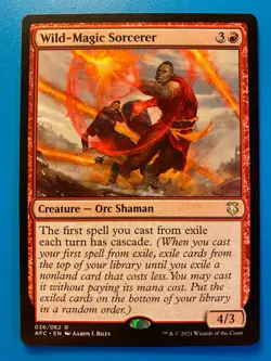 MTG 1x Wild-Magic Sorcerer 36 Adventures in the Forgotten Realms Magic x1 NM - Image 1