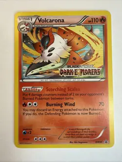 Pokemon Card Volcarona BW40 Holo Black & White Dark Explorers Light Play - Image 1