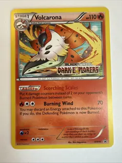 Pokemon Card Volcarona BW40 Holo Black & White Dark Explorers Light Play - Image 2