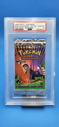 2000 Pokemon Gym Challenge Graded Pack Giovanni 1st Edition PSA 10 GEM MINT - Image 1