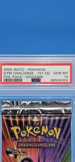 2000 Pokemon Gym Challenge Graded Pack Giovanni 1st Edition PSA 10 GEM MINT - Image 2