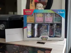 Pokemon Scarlet & Violet - Paldean Fates 5-pack Mini Tins / Costco Bundle NEW - Image 1