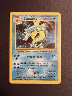 Pokemon TCG Gyarados 006/102 Base Set Holo - Image 1
