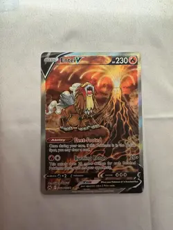 Entei v Crown Zenith Galarian Gallery Holo Ultra Rare Pokemon TCG GG36/GG70 - Image 1