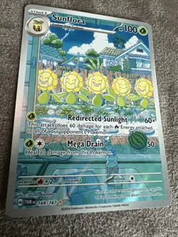 Pokemon Twilight Masquerade - Sunflora - 169/167 - Illustration Art Rare - M/NM - Image 1