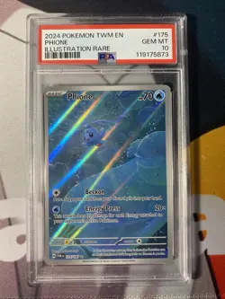 POKEMON PSA 10 2024 SV Twilight Masquerade Phione 175/167 IR - Image 1