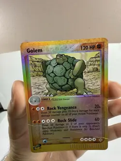 Pokemon Golem EX Dragon 5/97 Reverse Holo *Damaged* - Image 2