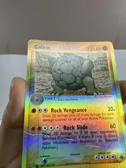 Pokemon Golem EX Dragon 5/97 Reverse Holo *Damaged* - Image 5