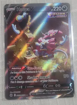 Hoopa v GG53/GG70 Crown Zenith Galarian Gallery Full Art Holo Pokemon TCG - Image 1