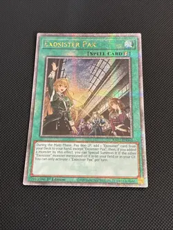 Yu-Gi-Oh! Exosister Pax (QCSR) RA02-EN066 Quarter Century Secret Rare 1st Ed. NM - Image 1