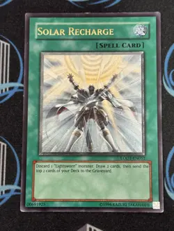 Yugioh Solar Recharge LODT-EN052 Ultimate Rare - Image 1