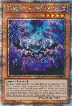 YUGIOH TAINTED OF THE TISTINA QUARTER CENTURY RARE 1ST NEAR MINT AGOV-EN088 - Image 1