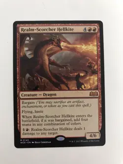 Realm-Scorcher Hellkite MTG Magic the Gathering Card NM Near Mint WOE - Image 1