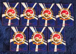 1996 Pokemon Card TCG Vintage Japanese Holo Lot of 7, Moltres, Porygon, Lapras - Image 2