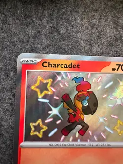 114/091 Charcadet | Shiny Rare Card | SV-04.5 Paldean Fates : Pokemon TCG - LP - Image 2
