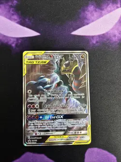 Garchomp & Giratina GX Tag Team Pokemon Card - Image 1