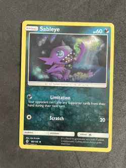 Sableye 80/145 : Uncommon Mint/Near Mint Pokemon Card : SM02: Guardians Rising - Image 1