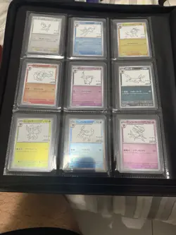 Pokemon Yu Nagaba Eevee Promo Card Complete Set Eeveelution. US Seller. NM. - Image 1