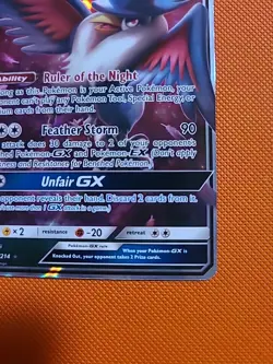 Pokemon Card Honchkrow GX 109/214 Sm-Unbroken Bonds Holo Rare Full Art - Image 4