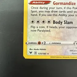 Snorlax Holo 131/185 Pokemon Prize Series 1 Pack Promo Pokemon Card NM/LP Stamp - Image 5