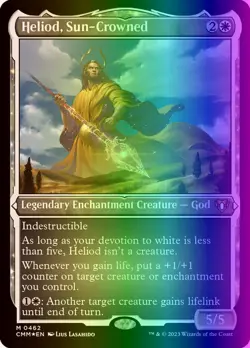 MTG Heliod, Sun-Crowned (462/1173) Commander Masters NM FOIL- ETCHED - Image 1