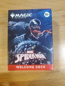NYCC 2025 MAGIC THE GATHERING SPIDER-MAN WELCOME DECK Venom Black Deck - Image 1