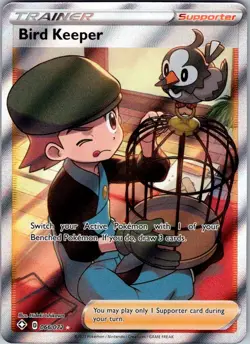 Pokemon - Bird Keeper (Full Art) - 066/072 - SWSH: Shining Fates - Holo NM - Image 1