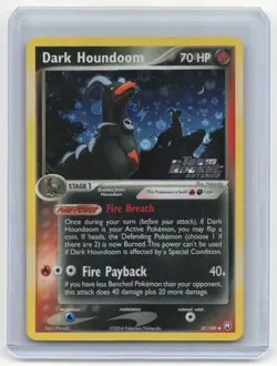 2004 Pokemon TCG Dark Houndoom EX Team Rocket Returns #37/109 Lightly Played - Image 1