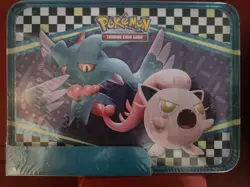 NEW-Pokemon TCG TYRANITAR & IRON VALIANT Collector Chest Tin Lunch Box. - Image 2
