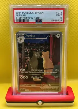 Persian Illustration 78/64 Rare PSA 9 Mint Condition English Pokemon TCG 2024 - Image 1