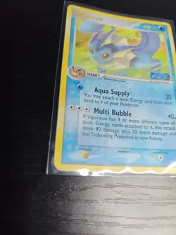 HP-MP Vaporeon 19/115 Reverse Holo Stamped Rare Pokemon Ex Unseen Forces 2005 - Image 2
