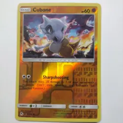 Pokemon Hidden Fates 37/68 Cubone Reverse Holo MINT - Image 1