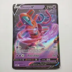 2022 Deoxys V SWSH266 Sword & Shield Black Star Promo Pokemon NM - Image 1