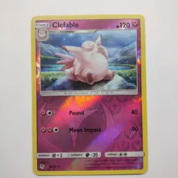 Clefable 40/68 Rare - Pokemon TCG Hidden Fates - Reverse Holo (NM) - Image 1